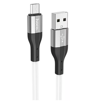 Кабель HOCO X72 Creator Silicone Micro 2.4A/1m White 48407 фото