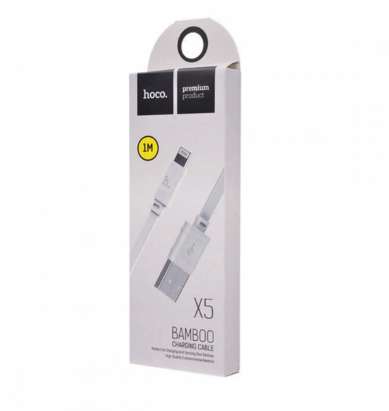 Кабель Lightning HOCO X-5 Bamboo White 16599 фото