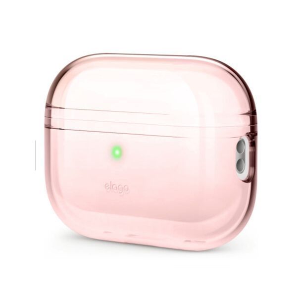 Чохол Elago Clear Case with Nylon Lanyard Lovely Pink for Airpods Pro 2nd Gen (EAPP2CL-BA+ROSTR-LPK) 44495 фото
