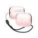 Чохол Elago Clear Case with Nylon Lanyard Lovely Pink for Airpods Pro 2nd Gen (EAPP2CL-BA+ROSTR-LPK) 44495 фото 1