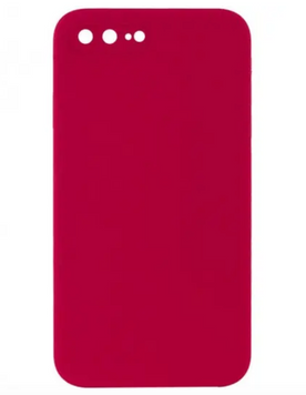 Накладка Silicone Square NO LOGO iPhone 7 Plus/8 Plus Rose Red 52371 фото