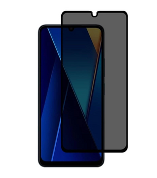 Захисне скло Privacy 5D тех.пак Xiaomi Redmi 13C/Poco C65 Black 49667 фото