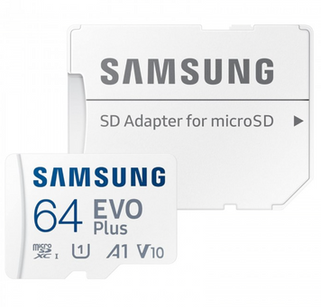 Карта пам'яті + адаптер Samsung EVO Plus 160 MB/s 64GB 49296 фото