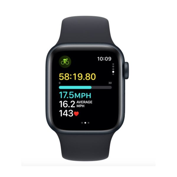 Apple Watch SE 2 GPS 40mm Midnight Aluminium with Midnight Sport Band ML (MR9Y3) 45950 фото