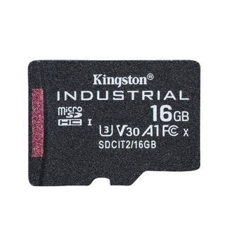 Карта памяті MicroSDHC 16GB UHS-I/U3 Class 10 Kingston Industrial + SD-adapter 49174 фото