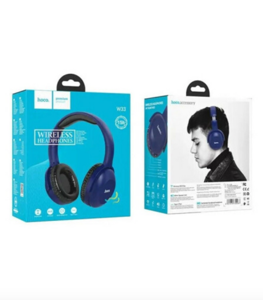 Навушники накладні Bluetooth HOCO W33 Blue 33795 фото