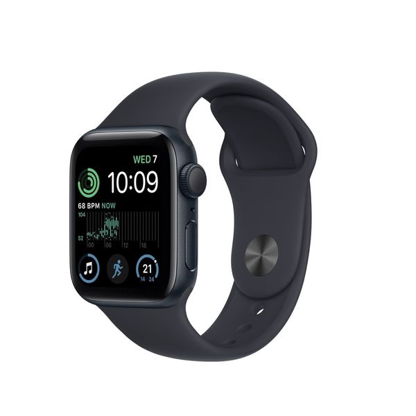 Apple Watch SE 2 GPS 40mm Midnight Aluminium Case with Midnight Sport Band SM (MR9X3) 44339 фото