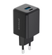 Адаптер мережевий Proove Pocket Gan Plus 25W 1Type-C+1USB Black 53302 фото 2