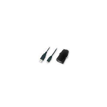 Автомобільний зарядний пристрій GLOBAL (1USB2.1A) з кабелем MICRO USB Black 36677 фото