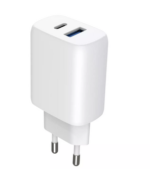 Мережевий зарядний пристрій Proove Silicone Power 2 30W Type-C+Type-C White 54729 фото