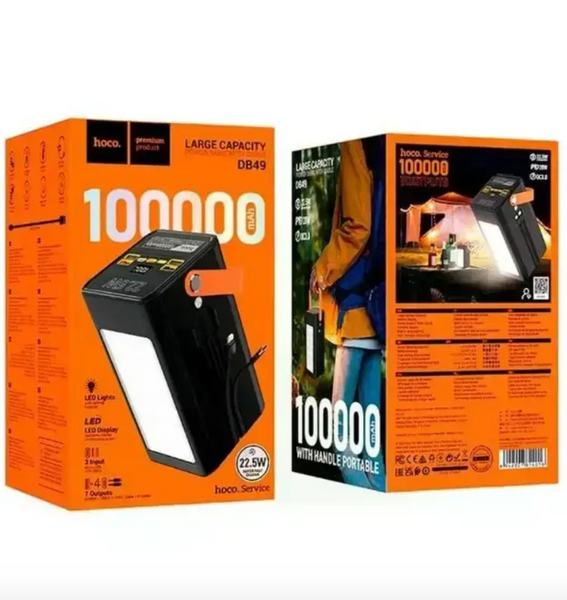 Додатковий акумулятор Hoco DB49 22.5W 100000 mAh Black 54581 фото