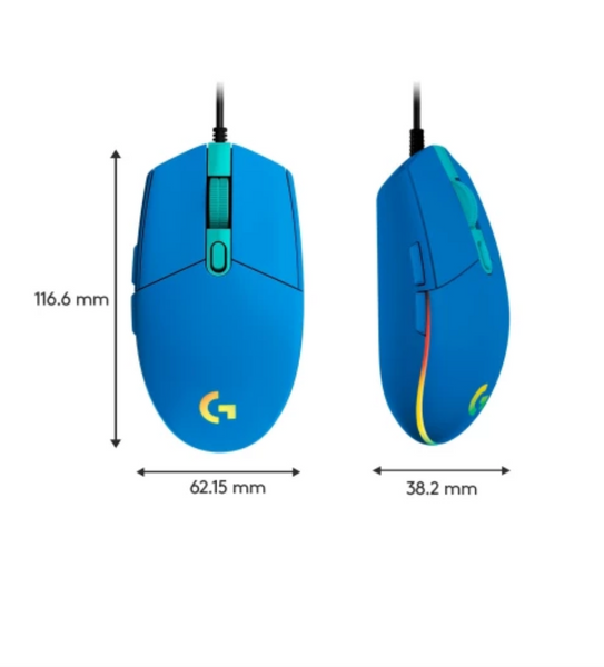 Мишка дротова Logitech G102 Lightsync (910-005801) Blue 37019 фото