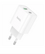 Адаптер мережевий Hoco C80A Plus PD20W+QC3.0 White 41317 фото 1