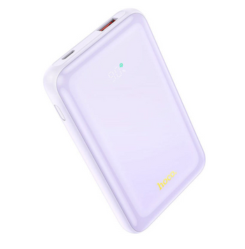 Додатковий акумулятор Hoco Q21 Great 22.5W+PD20W display 10000mAh Purple 45021 фото