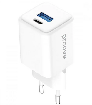 Адаптер мережевий Proove Pocket GaN 30W Type-C+USB White 55167 фото