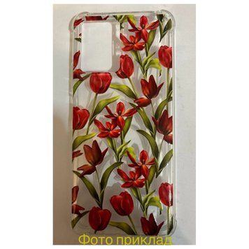 Накладка WAVE Flowers WXD (Nprint) для Xiaomi Poco X5 5GNote 12 5G Tulips Clear 44456 фото