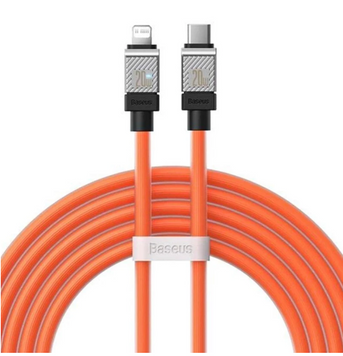 Кабель Type-C to Lightning Baseus CoolPlay 20W 2m Orange CAKW000107 48404 фото