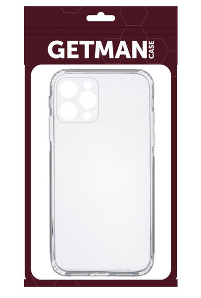 Накладка TPU GETMAN Clear 1.0 mm для iPhone 12 Pro Max (6.7) Прозорий 31593 фото