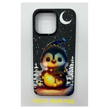 Накладка N Print для iPhone 14 Pro Penguin Black 43319 фото