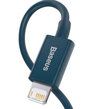 Кабель Lightning-USB Baseus Superior Series 2.4A 2m Blue 49554 фото