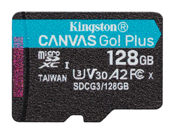 Карта памяті MicroSDXC 128GB UHS-I/U3 Class 10 Kingston Canvas Go! Plus R170/W90 MB/s 34323 фото