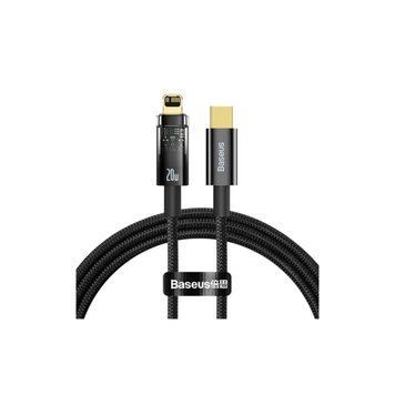 Кабель Baseus Explorer Series Auto Power-Off Type-C to IP 20W 1m Black 43954 фото