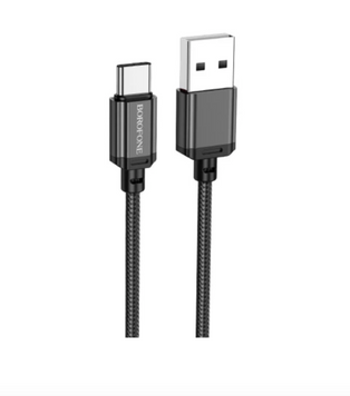 Кабель Type-C BOROFONE BX87 3A/1m Black 44670 фото