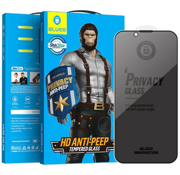 Захисне скло Blueo iPhone 16 Pro/17 Full Matte Privacy Black 54959 фото