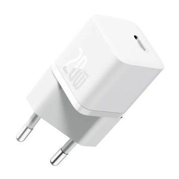 Адаптер мережевий Baseus GaN5 20W White 46149 фото