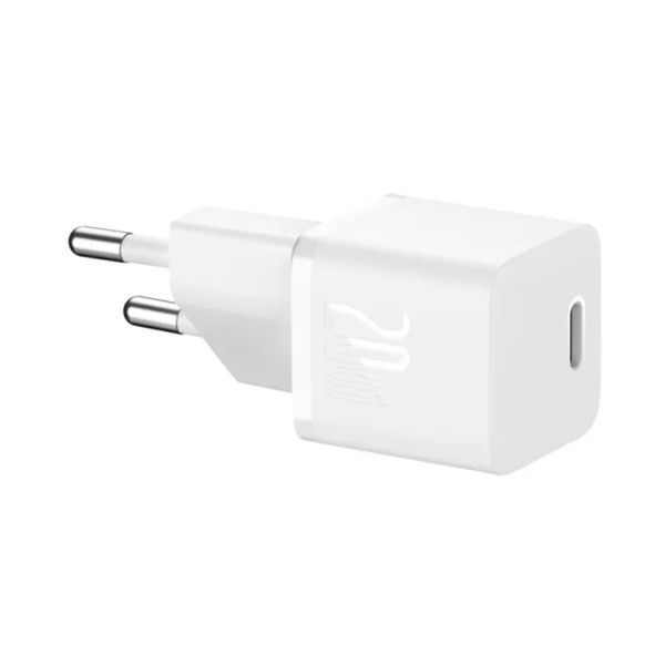 Адаптер мережевий Baseus GaN5 20W White 46149 фото