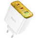 Адаптер мережевий Hoco CS44A Smart PD65W 2C1A White 48692 фото 2