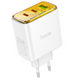Адаптер мережевий Hoco CS44A Smart PD65W 2C1A White 48692 фото 1