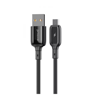Кабель Proove Flex Metal 2.4A Micro USB 1m Black 51087 фото