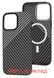 Накладка Fibra Carbonite MagSafe Apple iPhone 17 Pro Max Black (Design 13) 52771 фото