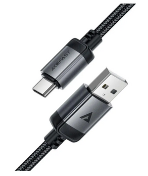 Кабель Acefast USB-Type-C 3A 1.2m Black 51672 фото