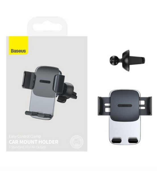 Тримач в авто Baseus Car Holder Air Vent Easy Control Clamp Black 41227 фото