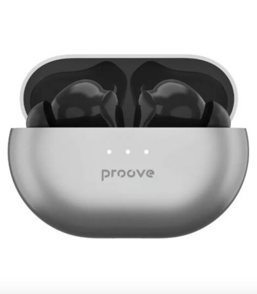 Навушники Bluetooth Proove Woop TWS with ANC Silver/Black 41850 фото