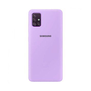 Накладка Silicone Case Full для Samsung A03s (A037) Lilac 32794 фото