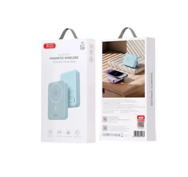 Додатковий акумулятор XOPR231 magnetic 15W wireless charging+PD20W 10000mAh Blue 45315 фото