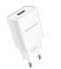 Мережевий зарядний пристрій BOROFONE BA20A Sharp 1xUSB2.1A+ Type-C White 28102 фото 1