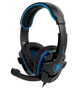 Навушники накладні Sades SA-708GT Black Blue 46784 фото