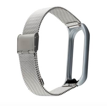Ремінець Milanese Loop для Xiaomi Mi Band 3/4 Silver** 30107 фото