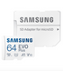 Карта пам'яті + адаптер Samsung EVO Plus 130 MB/s 64GB 47705 фото 2