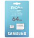 Карта пам'яті + адаптер Samsung EVO Plus 130 MB/s 64GB 47705 фото 3