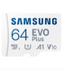 Карта пам'яті + адаптер Samsung EVO Plus 130 MB/s 64GB 47705 фото 1