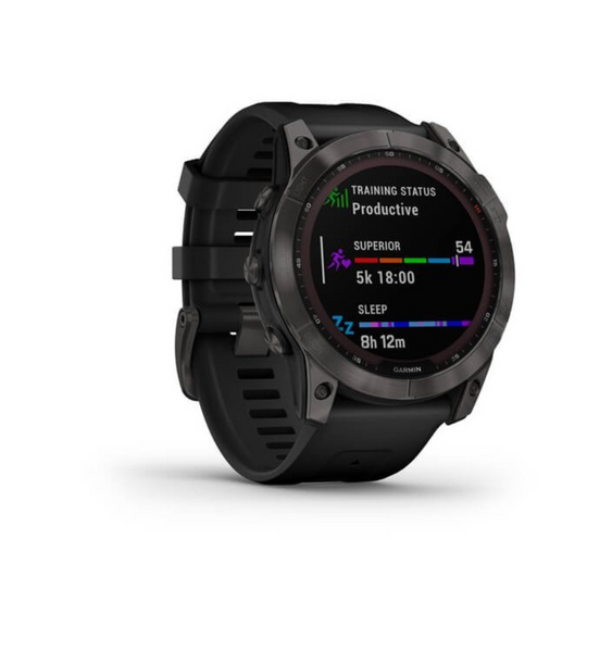 Garmin Fenix 7X Pro Sapphire Solar Carbon G. DLC Tit. with Vented Tit. Bracelet (010-02778-30) 44118 фото