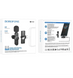 Бездротовий петличний мікрофон Borofone BFK12 Type-C/Lightning Black 54509 фото 4