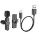 Бездротовий петличний мікрофон Borofone BFK12 Type-C/Lightning Black 54509 фото 1