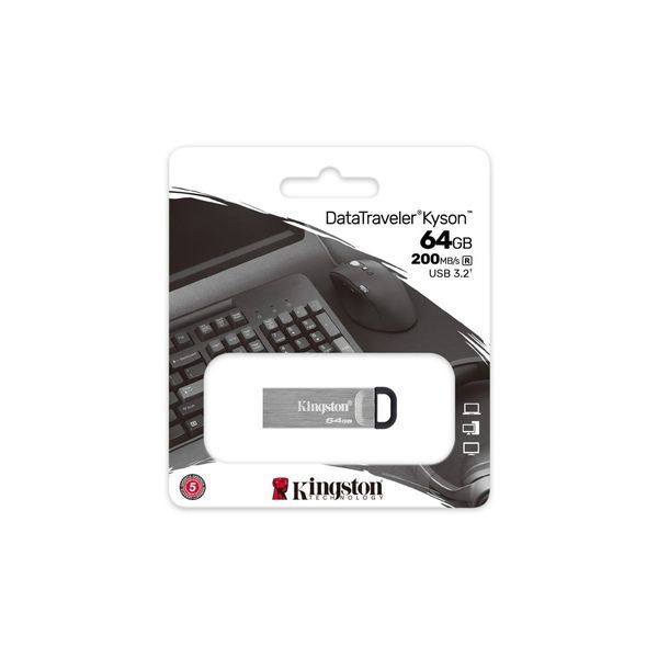 Флеш память USB 3.2 Kingston 64GB Gen1 DT Kyson 43936 фото