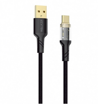 Кабель Walker C950 USB-Type-C 3A 1m Black 52547 фото